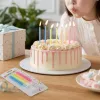 Colorful birthday candles, children's party decoration candle set, multiple colors to choose from, safe and smokeless details Picture
